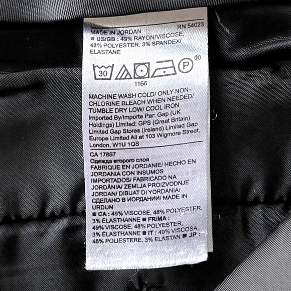 Banana Republic Avery Trouser Pants in Black and White (size 8) - Picture 10 of 10